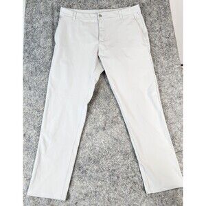 Lululemon Commission Pants Mens‎ Classic Gray Size 38 Stretch Comfort LM5AEXS